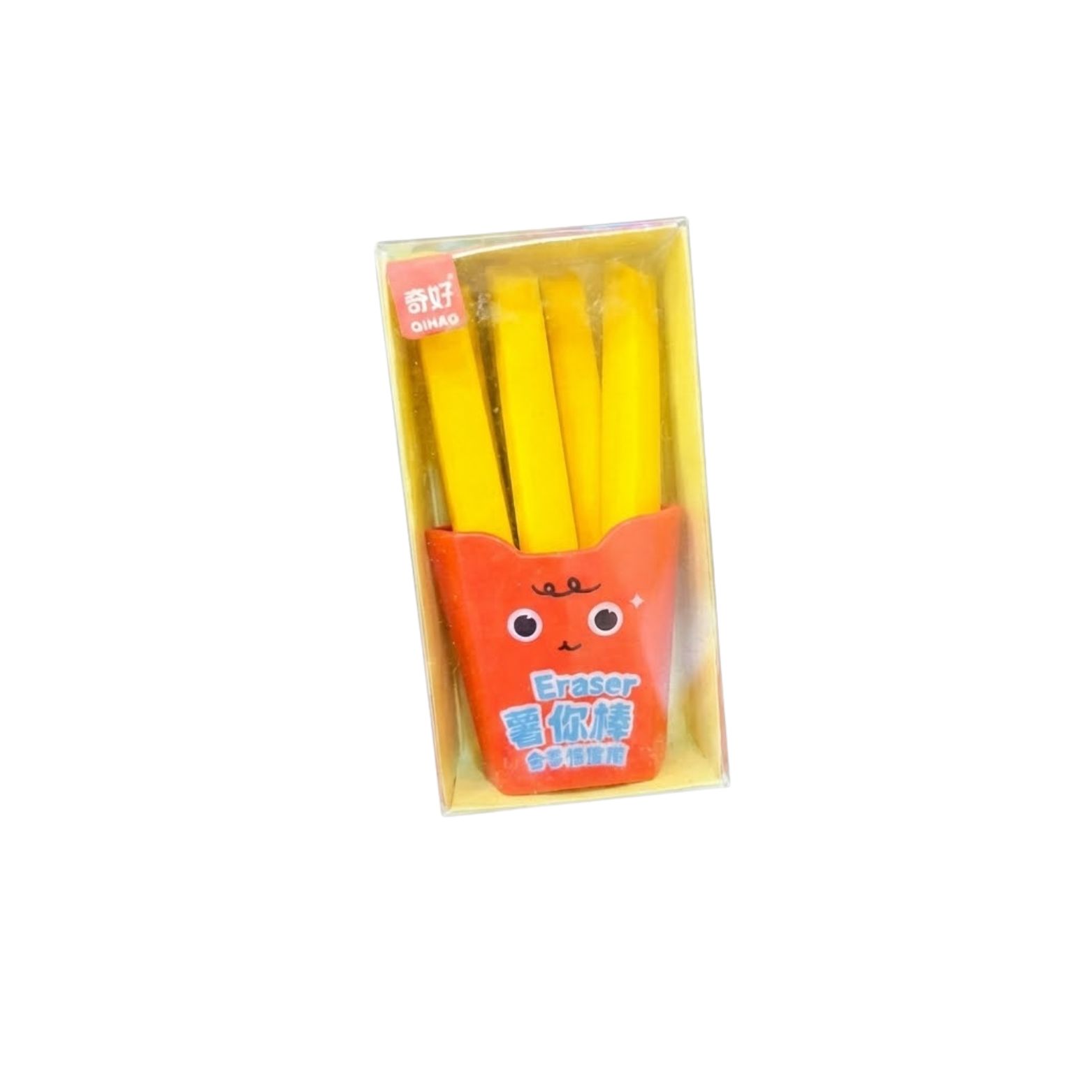 Cute French Fries Shape Eraser Set