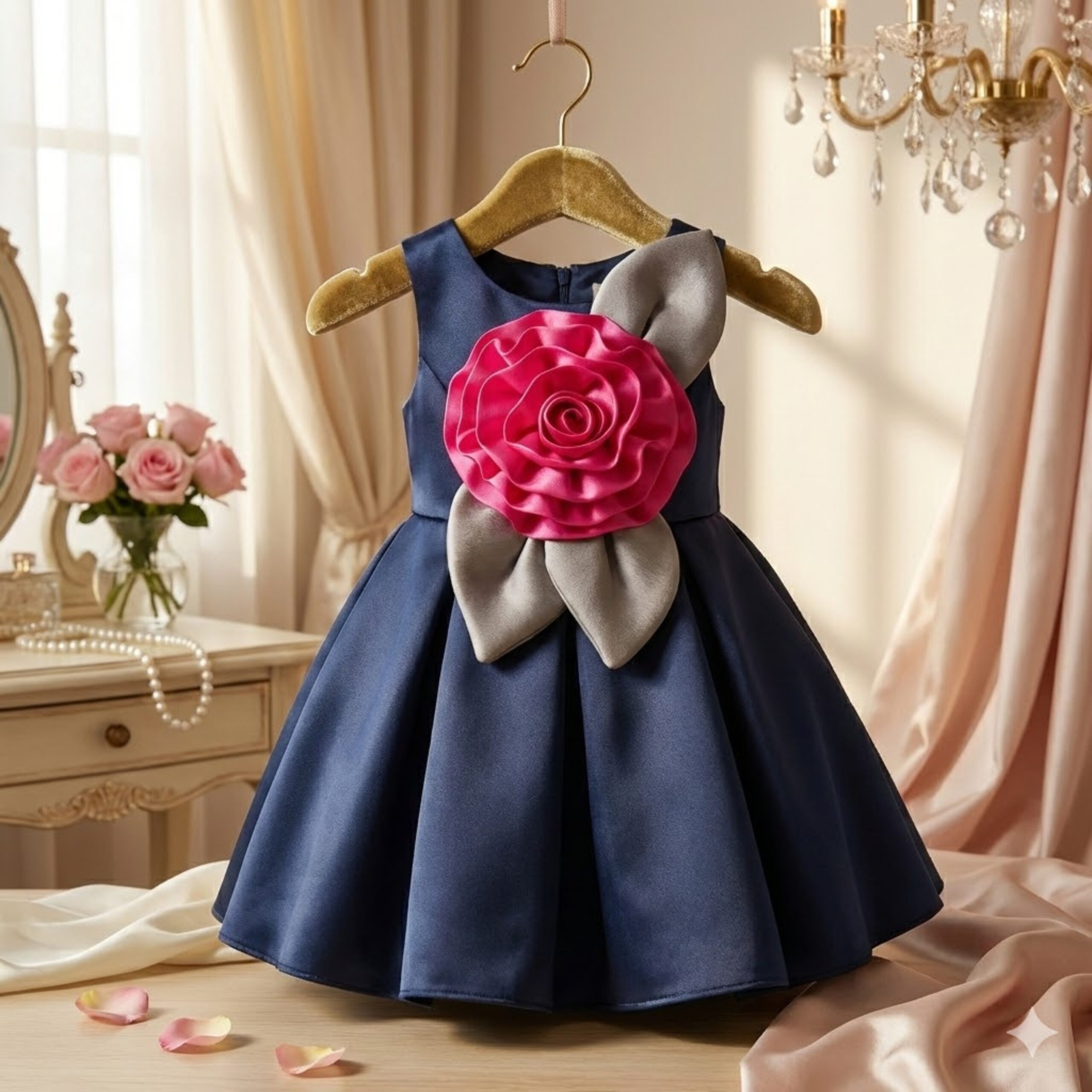 Floral Party Wear Dress (Girls)