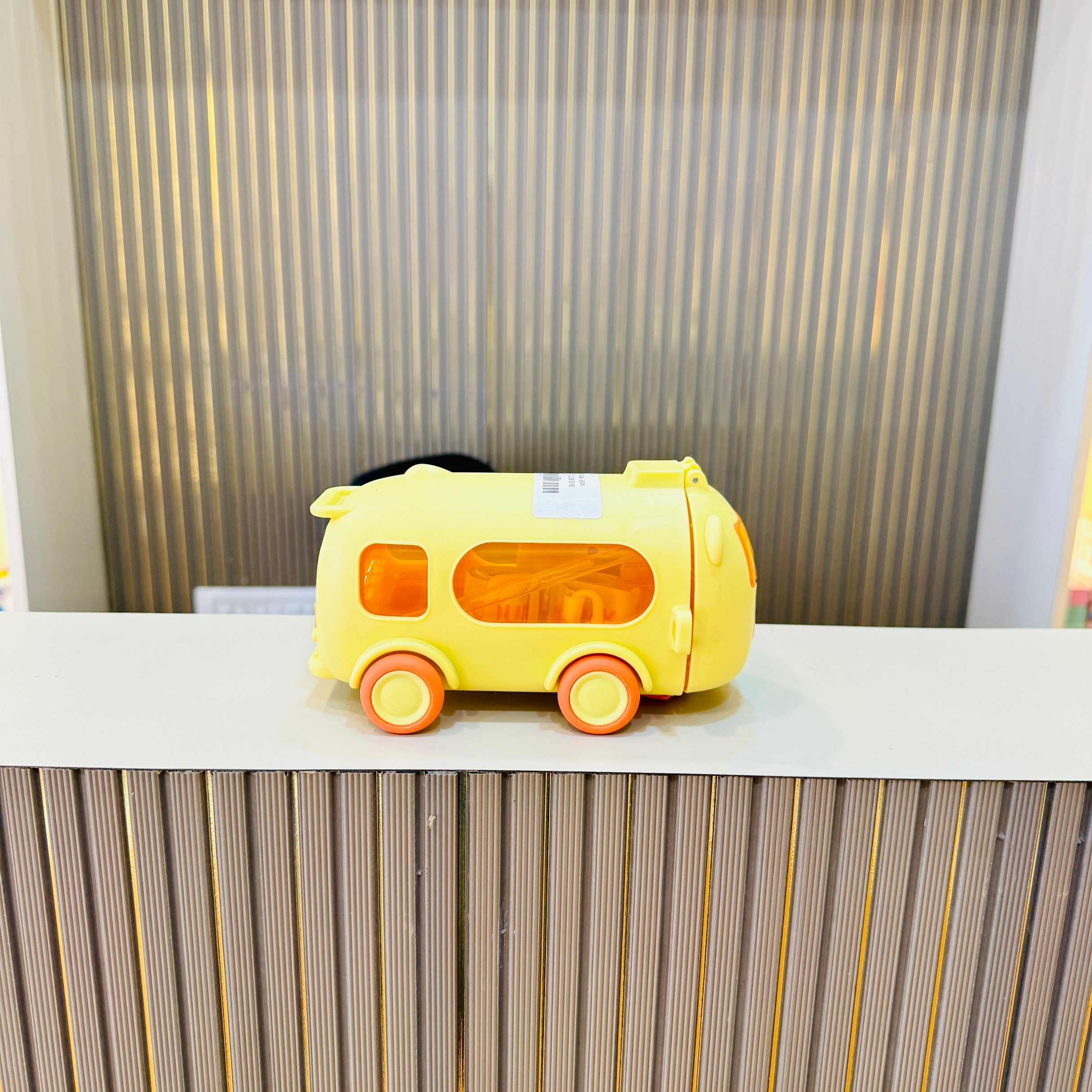 Kids Bus-Shaped Stationery Box / Toy Organizer