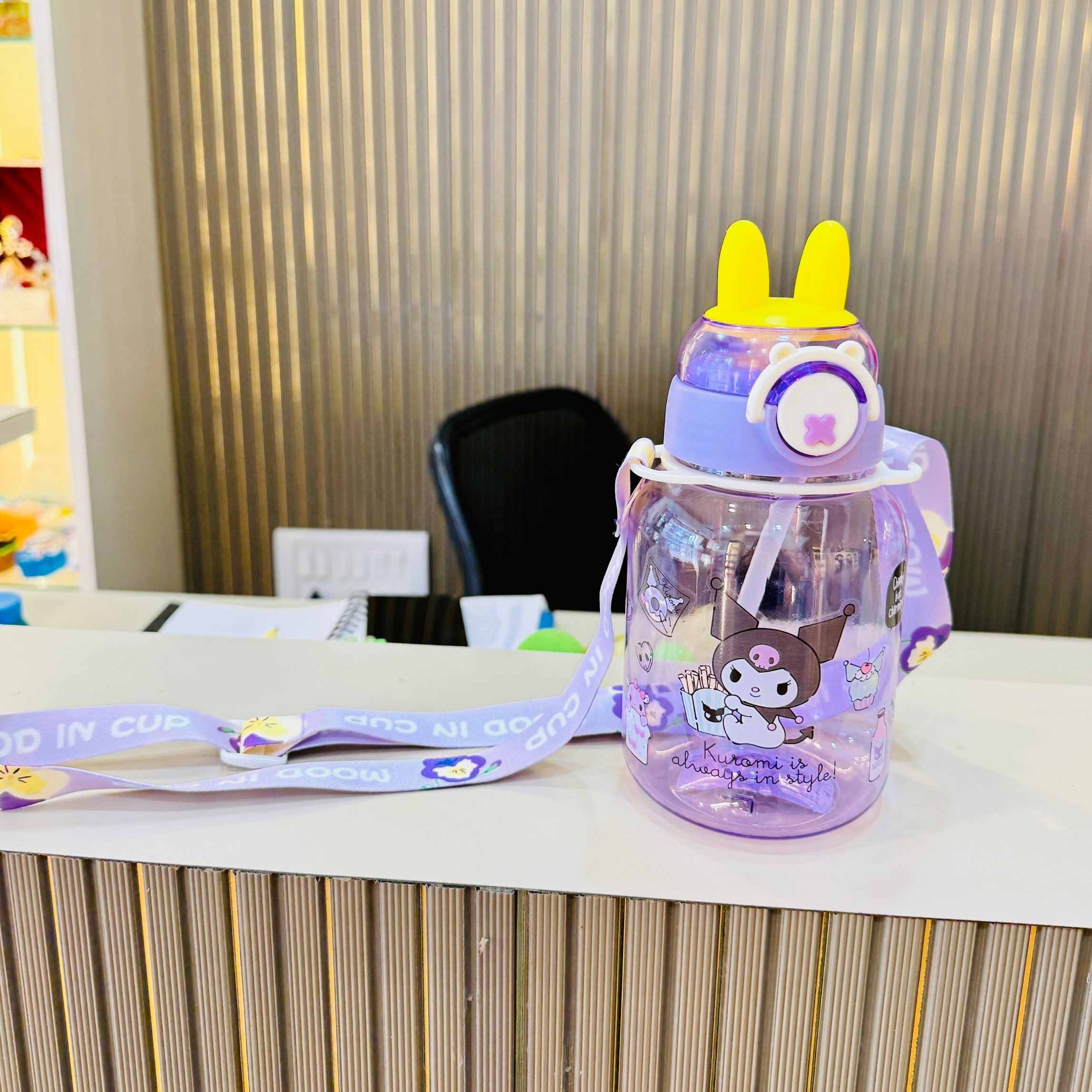 Clear & Pink Fruit Infuser Tumbler with Straw and Handle