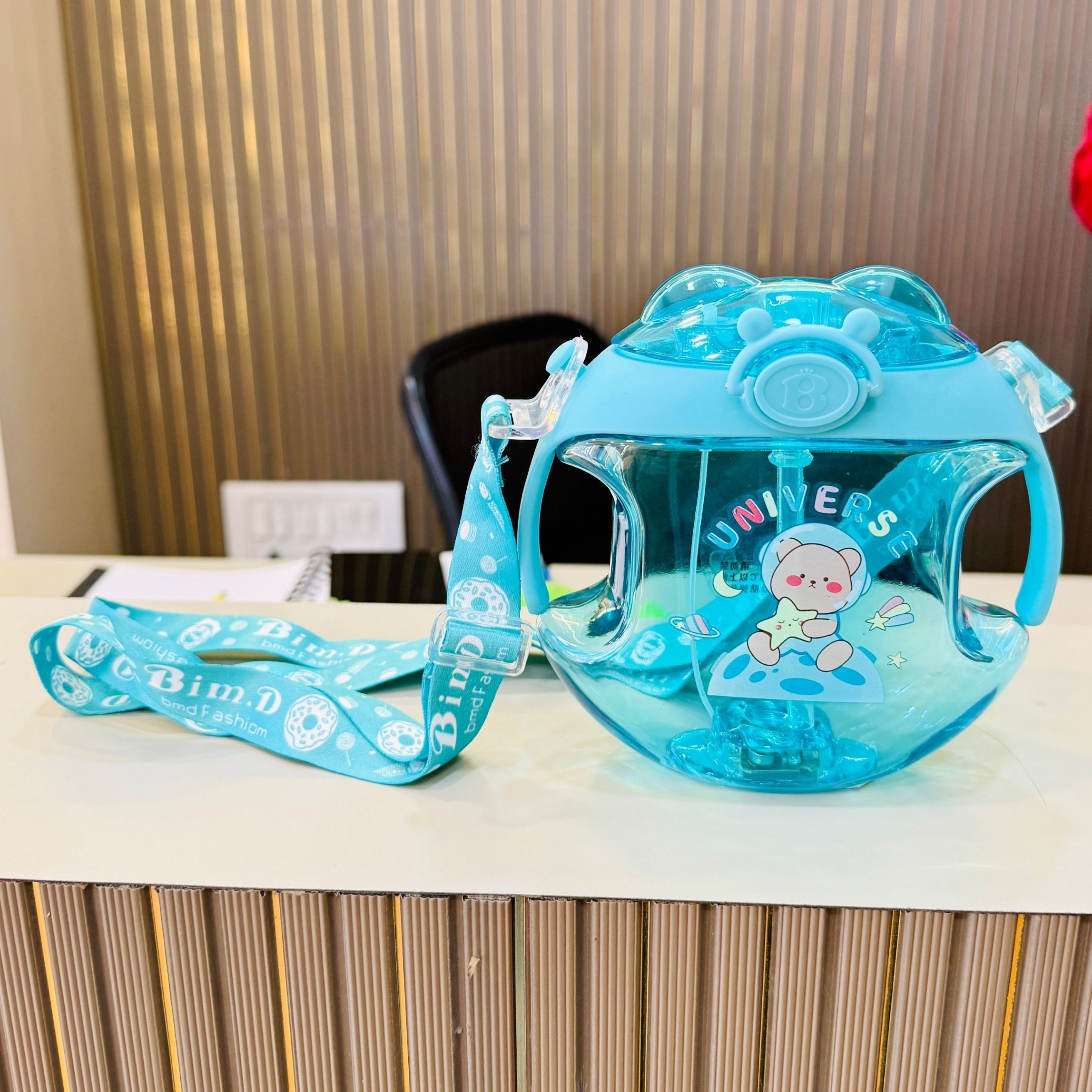 Clear & Pink Fruit Infuser Tumbler with Straw and Handle